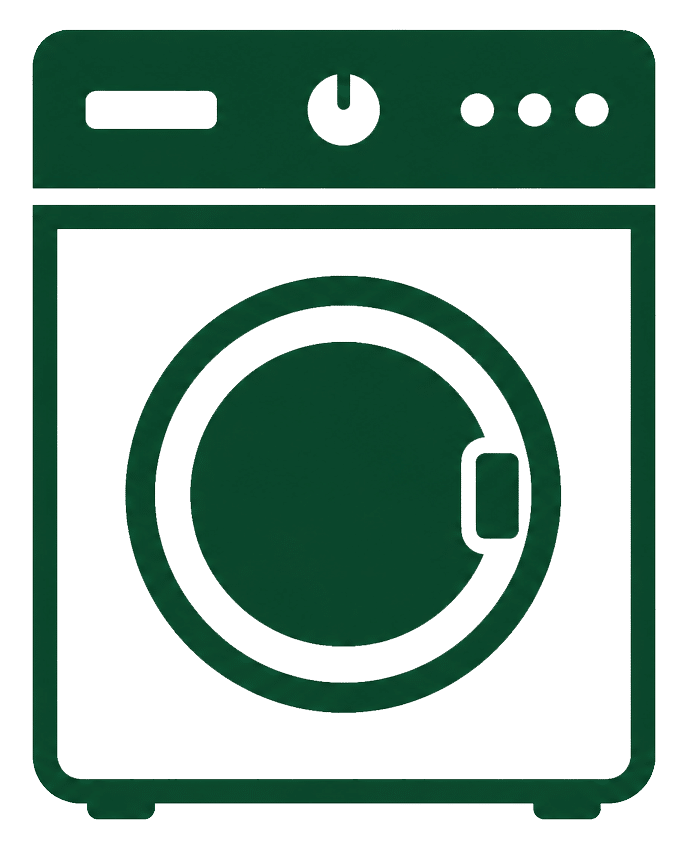 Appliance removal icon representing washing machine and large appliance hauling